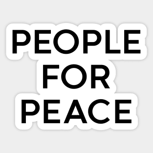 People For Peace Sticker